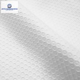 Woodpulp PP spunlace nonwoven fabric white embossed